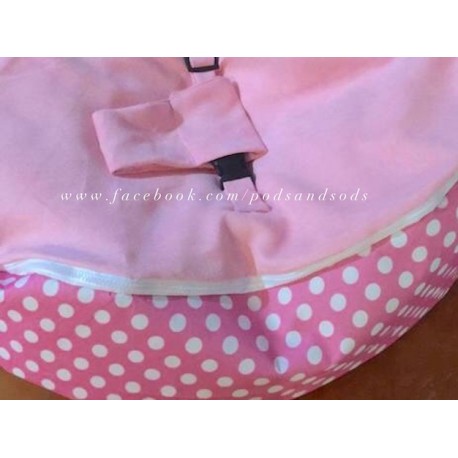 baby pink bean bag