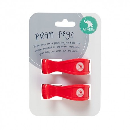 PRAM PEGS - 2pk Red