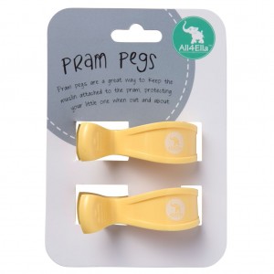 PRAM PEGS - 2pk Pastel Yellow