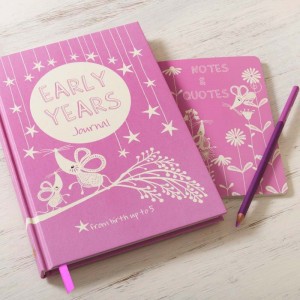 EARLY YEARS  baby to five years record journal & notebook (pink)