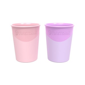TWISTSHAKE  2x TRAINING CUPS - pastel pink/ pastel purple