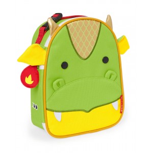 SKIP HOP Zoo Lunchies Insulated Lunch Bag - dragon