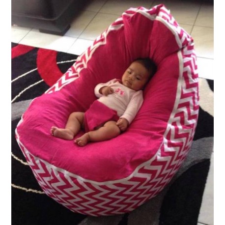 baby pink bean bag
