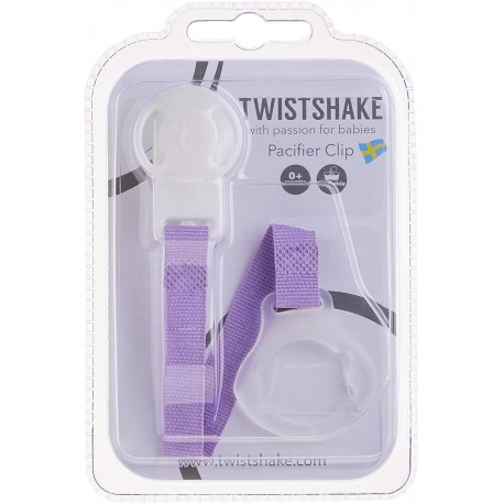 TWISTSHAKE PACIFIER/ DUMMY CLIP - purple