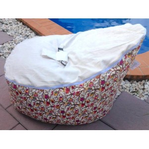 PRE PURCHASE TO SECURE - READY TO SHIP 11th AUGUST - Owls White Bean Bag Chair