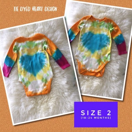 TIE DYED LONG SLEEVE SUIT - Size 2