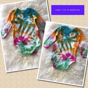 TIE DYED LONG SLEEVE SUIT - Size 2