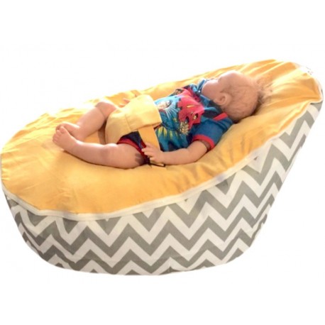 Chevron yellow on grey