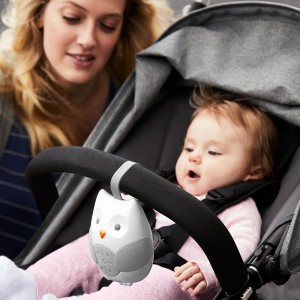 SKIP HOP STROLL & GO PORTABLE BABY SOOTHER - owl