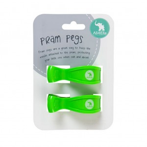PRAM PEGS - 2pk Bright Green