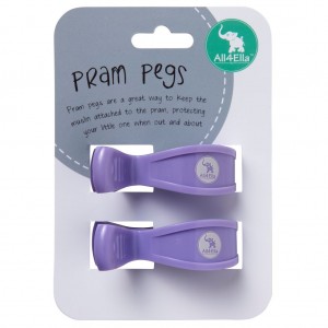 PRAM PEGS - 2pk Pastel Purple