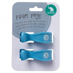 PRAM PEGS - 2pk Pastel Blue