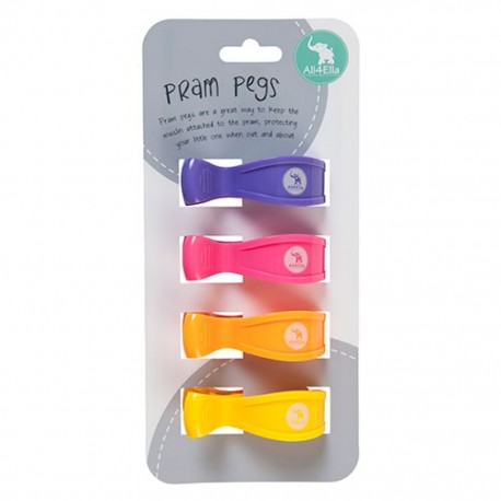 PRAM PEGS - 4pk Multi Lollie